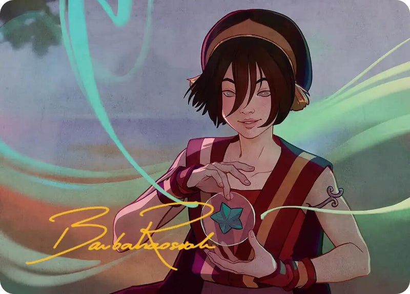 Toph, the First Metalbender Art Card (Gold-Stamped Signature) [Avatar: The Last Airbender Art Series]-1
