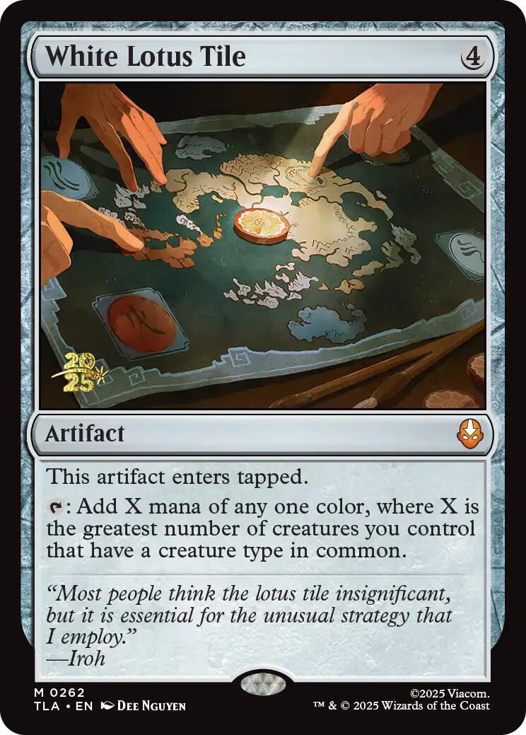 White Lotus Tile [Avatar: The Last Airbender Prerelease Cards]-1