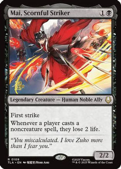 Mai, Scornful Striker [Avatar: The Last Airbender Prerelease Cards]-1