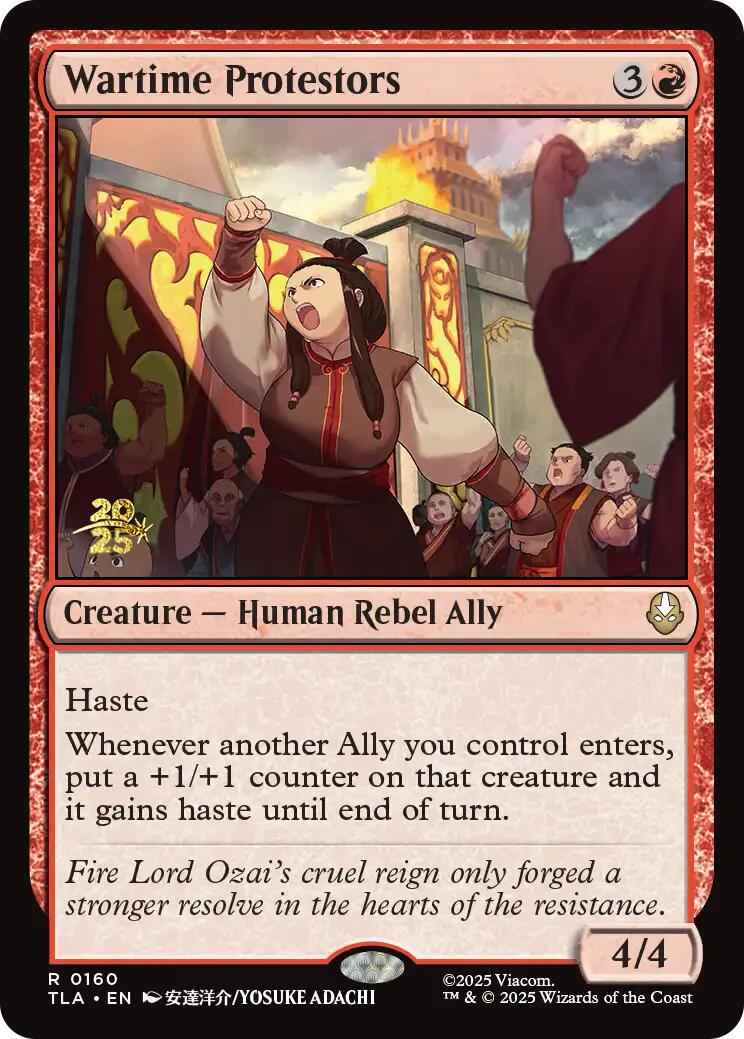 Wartime Protestors [Avatar: The Last Airbender Prerelease Cards]-1
