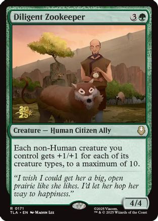 Diligent Zookeeper [Avatar: The Last Airbender Prerelease Cards]-1