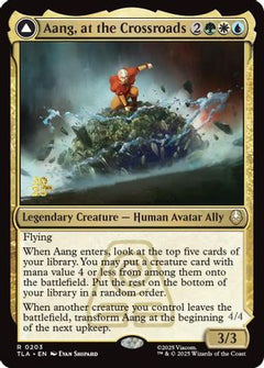 Aang, at the Crossroads [Avatar: The Last Airbender Prerelease Cards]-1