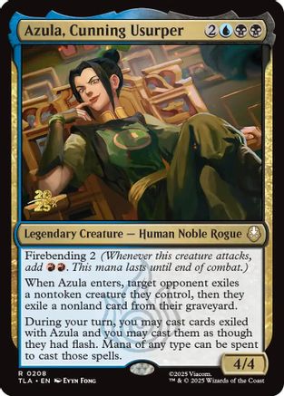 Azula, Cunning Usurper [Avatar: The Last Airbender Prerelease Cards]-1