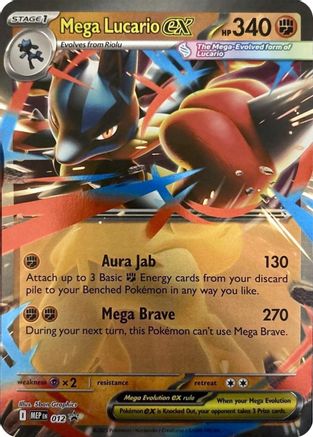 Mega Lucario ex 012  - Holofoil ME Mega Evolution Promo - Promo-1
