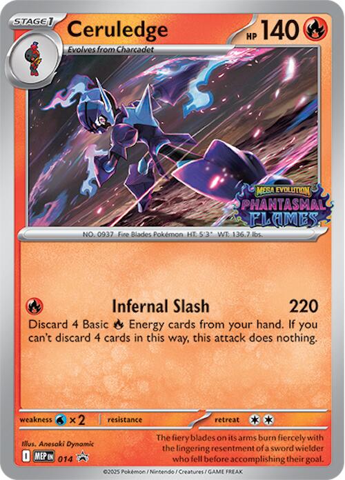 Ceruledge (014) (Prerelease) [Mega Evolution Promo]-1