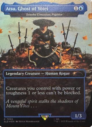 Atsu, Ghost of Yotei - Tetsuko Umezawa, Fugitive (Rainbow Foil) (SLD-7055) - Secret Lair Drop Series Foil-1
