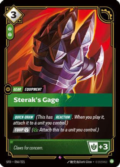 Sterak's Gage (056/221) - Spiritforged Foil-1