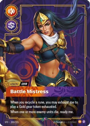 Sivir - Battle Mistress (203/221) - Spiritforged Foil-1