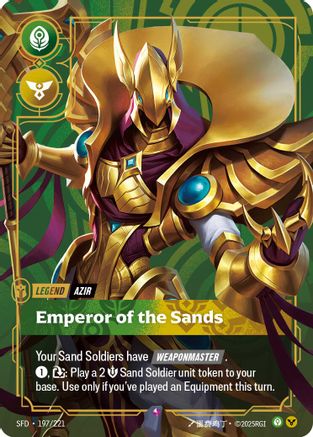 Azir - Emperor of the Sands (197/221) - Spiritforged Foil-1