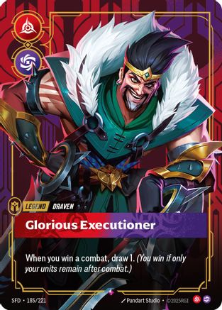 Draven - Glorious Executioner (185/221) - Spiritforged Foil-1