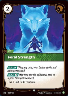 Feral Strength (034/221) - Spiritforged Foil-1