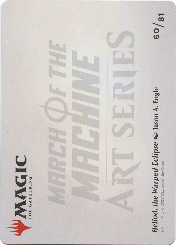 Heliod, the Warped Eclipse // Heliod, the Warped Eclipse (AMOM-060) - March of the Machine Art Series (Borderless) Foil-2
