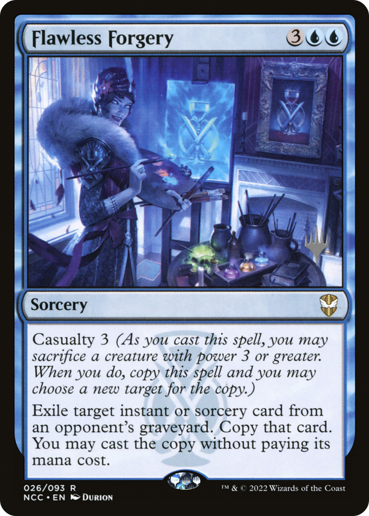 Flawless Forgery (Promo Pack) [Streets of New Capenna Commander Promos]-1