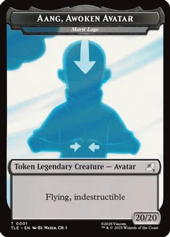 Aang, Awoken Avatar - Marit Lage // Treasure Double-Sided Token (TLE-1 // 22) - Avatar: The Last Airbender: Eternal-Legal Foil-1