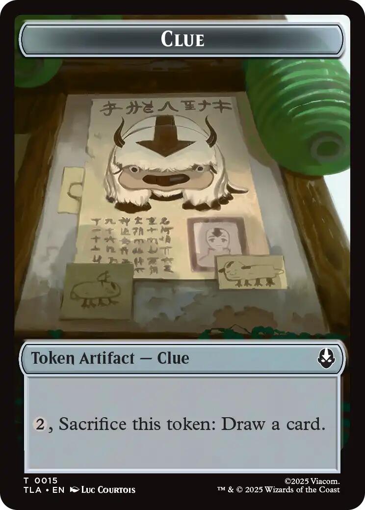 Ally (0004) // Clue (0015) Double-Sided Token [Avatar: The Last Airbender Tokens]-2