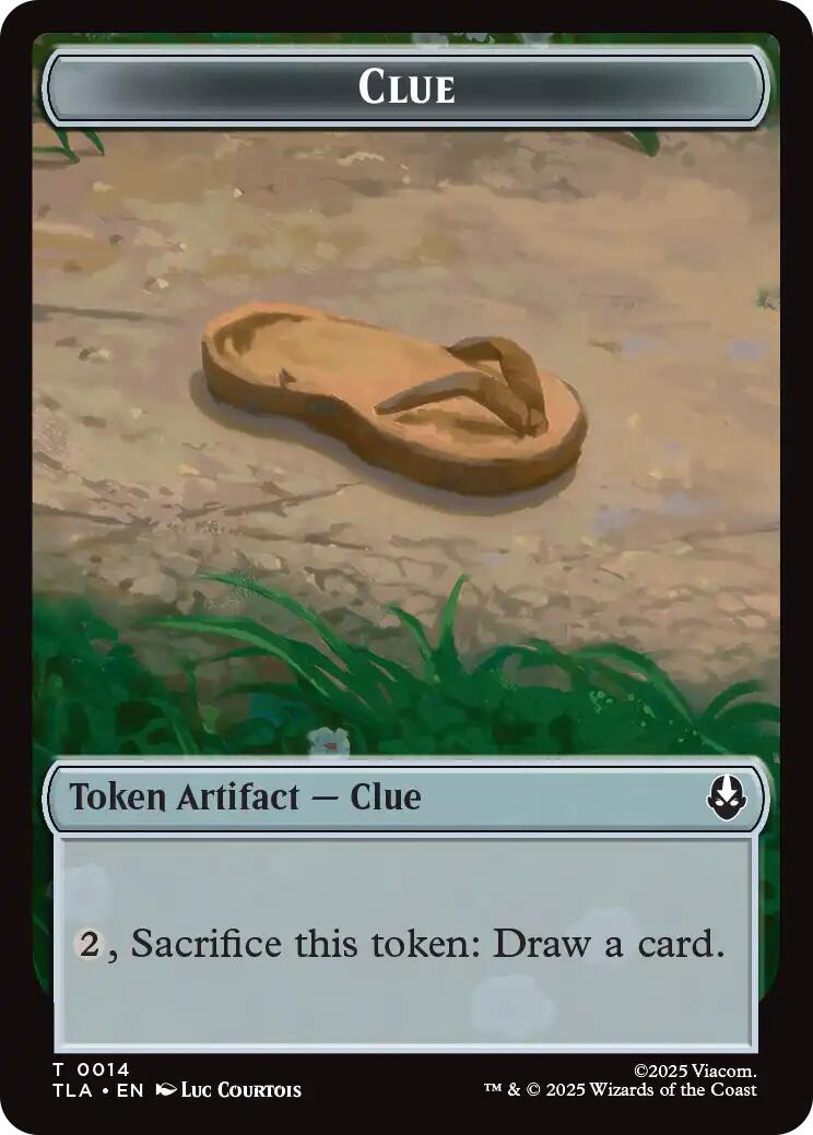 Ally (0005) // Clue (0014) Double-Sided Token [Avatar: The Last Airbender Tokens]-2