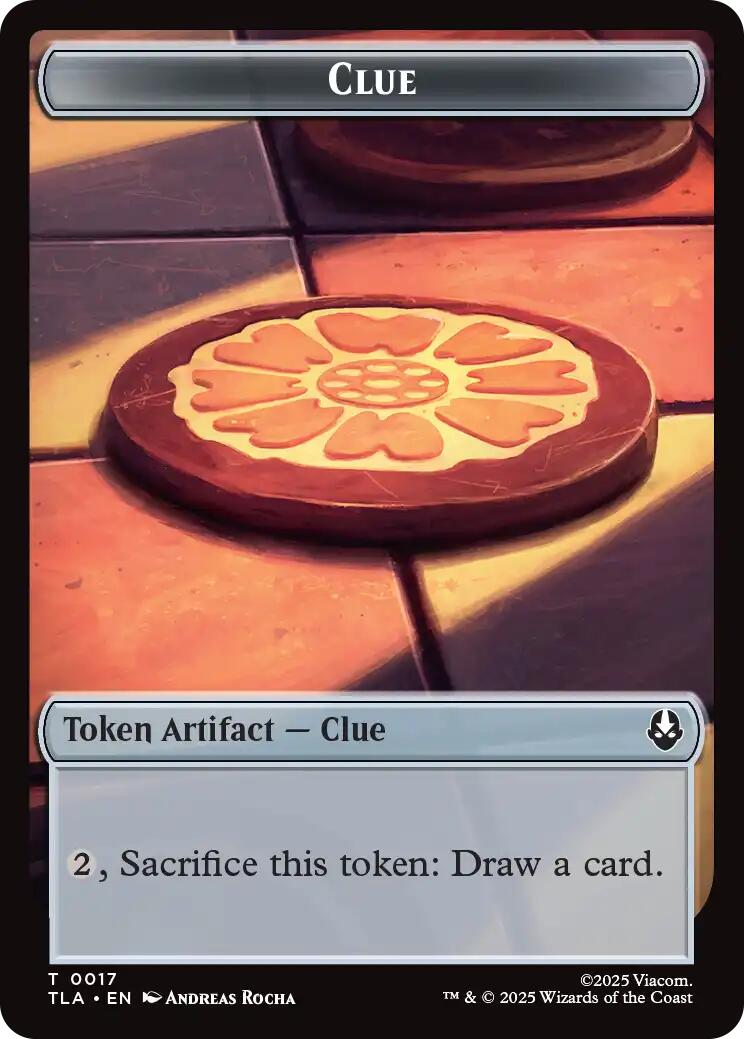 Ally (0006) // Clue (0017) Double-Sided Token [Avatar: The Last Airbender Tokens]-2