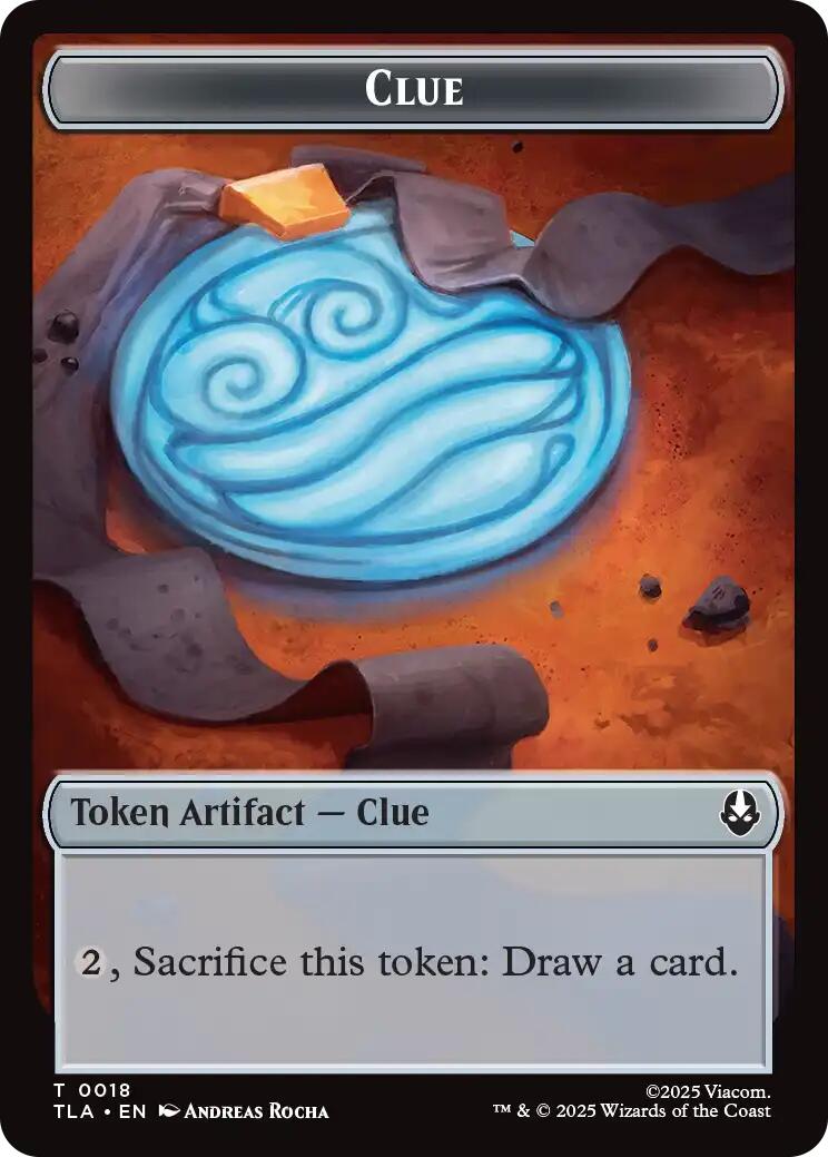 Ally (0007) // Clue (0018) Double-Sided Token [Avatar: The Last Airbender Tokens]-2