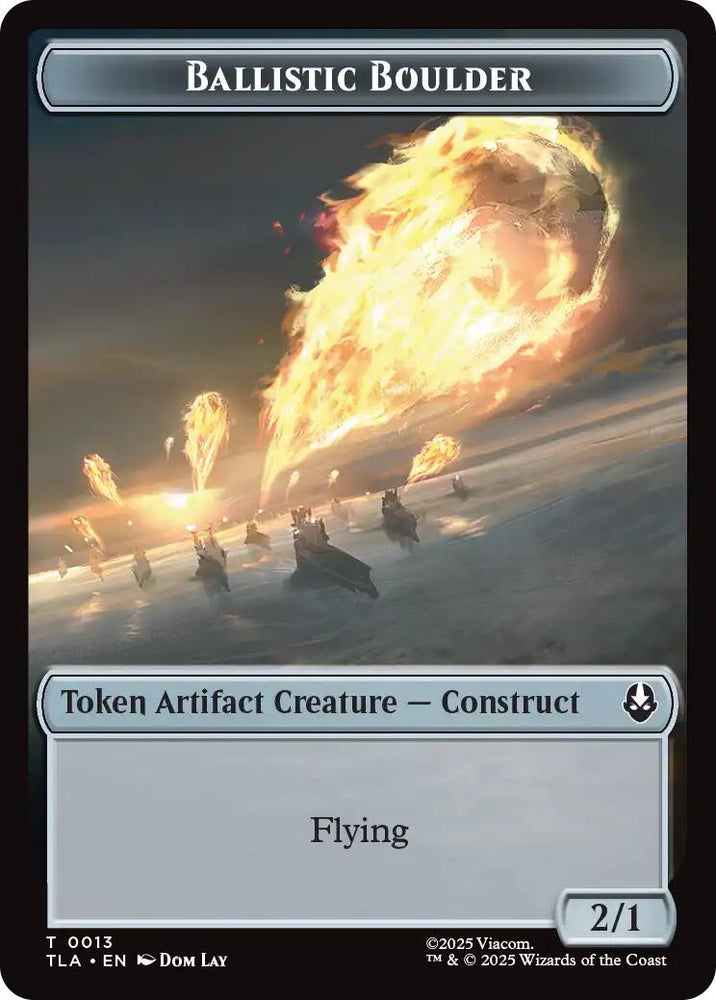 Ballistic Boulder // Soldier (0011) Double-Sided Token [Avatar: The Last Airbender Tokens]