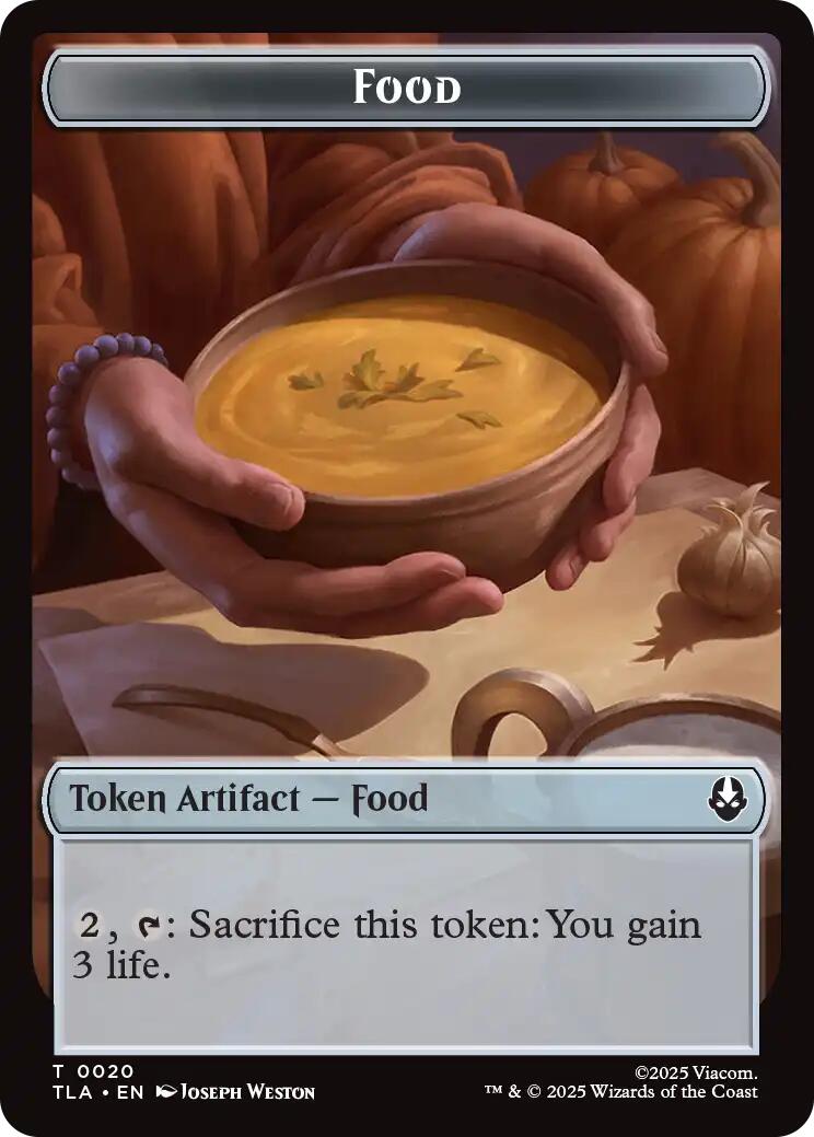 Bear // Food (0020) Double-Sided Token [Avatar: The Last Airbender Tokens]-2