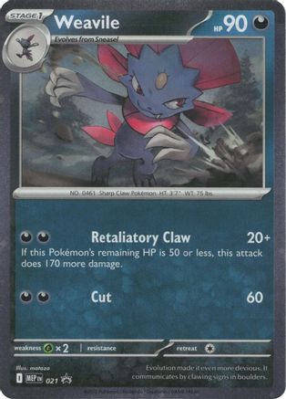 Weavile (021) (Cosmos Holo) [Mega Evolution Promo]-1