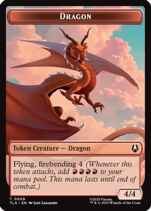 Dragon // Food (0019) Double-Sided Token [Avatar: The Last Airbender Tokens]-4