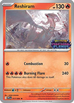 Reshiram (017/094) (Phantasmal Flames Stamped) [Mega Evolution: Phantasmal Flames]-1