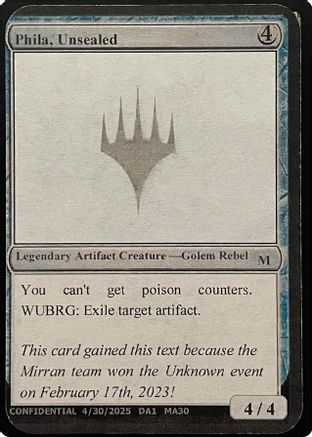 Phila, Unsealed (Reprint) [Unknown Event]-1