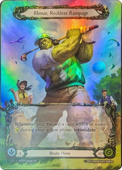 Rhinar, Reckless Rampage [HER159] (Promo)  Rainbow Foil-1