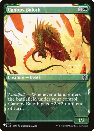 Canopy Baloth (Showcase) (LIST-304) - The List-1