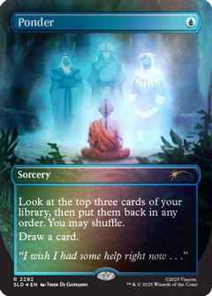 Ponder (2292) (Rainbow Foil) (SLD-2292) - Secret Lair Drop Series Foil-1