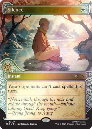 Silence (2300) (Rainbow Foil) (SLD-2300) - Secret Lair Drop Series Foil-1