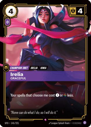 Irelia - Graceful (141/221) - Spiritforged Foil-1