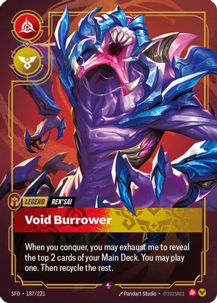 Rek'sai - Void Burrower (187/221) - Spiritforged Foil-1