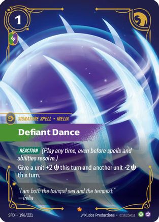 Defiant Dance (196/221) - Spiritforged Foil-1