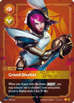 Fiora - Grand Duelist (205/221) - Spiritforged Foil-1