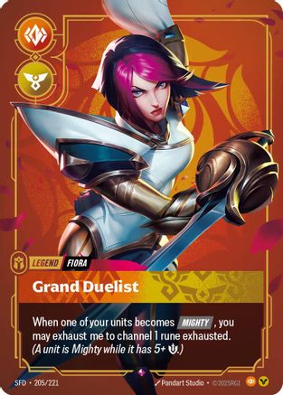 Fiora - Grand Duelist (205/221) - Spiritforged Foil-1