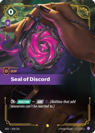 Seal of Discord (Overnumbered) (234/221) - Spiritforged Foil-1