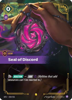Seal of Discord (Overnumbered) (234/221) - Spiritforged Foil-1