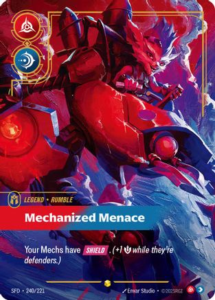 Rumble - Mechanized Menace (Overnumbered) (240/221) - Spiritforged Foil-1