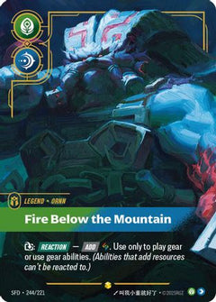 Ornn - Fire Below the Mountain (Overnumbered) (244/221) - Spiritforged Foil-1