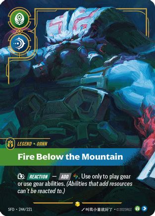 Ornn - Fire Below the Mountain (Overnumbered) (244/221) - Spiritforged Foil-1