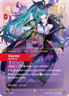 Vayne - Hunter (Overnumbered) (223/221) - Spiritforged Foil-1
