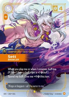Sett - Brawler (Signature) (232*/221) - Spiritforged Foil-1