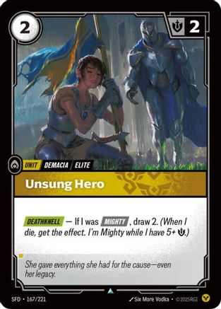 Unsung Hero (167/221) - Spiritforged Foil-1