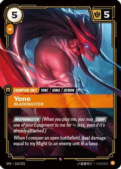 Yone - Blademaster (116/221) - Spiritforged Foil-1