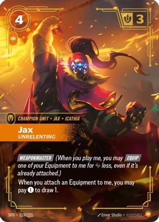 Jax - Unrelenting (119/221) - Spiritforged Foil-1