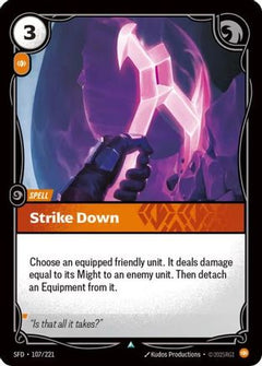 Strike Down (107/221) - Spiritforged Foil-1