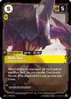 Rek'Sai - Swarm Queen (170/221) - Spiritforged Foil-1