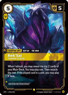 Rek'Sai - Swarm Queen (Alternate Art) (170a/221) - Spiritforged Foil-1